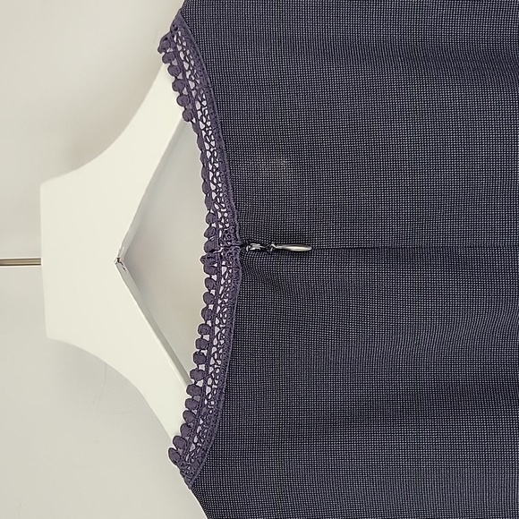 Elie Tahari Emory Wool Sheath Dress Grayed Navy Size 4 - Picture 11 of 15